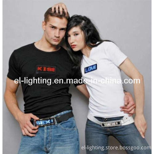 LED Scrolling Message T-Shirt
